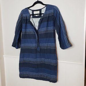 ACE & JIG Blue Stripe Atlas Mini Dress